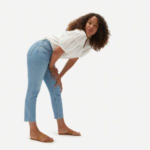 Everlane The Curvy Cheeky® Straight Jean - sky blue size 28